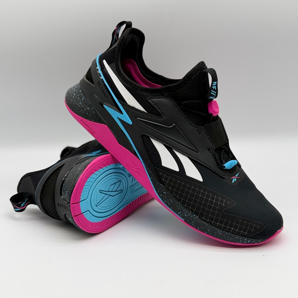 Reebok Nano X3 Froning Training Shoes Black Pink Blue 100074781 Mens 11